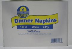 2 Ply Dinner Napkins 3000 ct