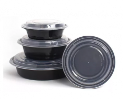 Black Round Container 120/24 oz